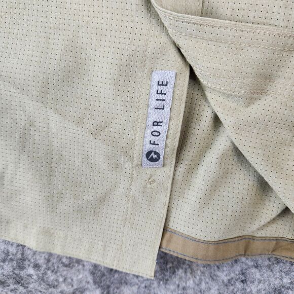 Marmot Windshear Shirt Mens 2XL Khaki Tan Hiking Permeable Wicking Outdoor - Picture 6 of 11